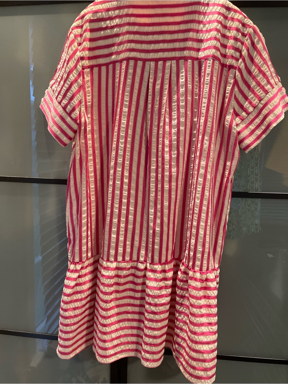 THML Pink and White Striped Mini Dress - Picture 2 of 7